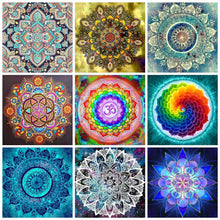Load image into Gallery viewer, Huacan Full Square Diamond Painting Mandala 5D DIY Diamond Embroidery New Arrival Home Decor Craft Kit