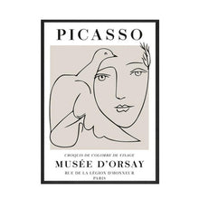 Carica l&#39;immagine nel visualizzatore della Galleria, Nordic Picasso Matisse Pittura su tela William Morris Poster e stampe Linea astratta Pianta Immagini di arte della parete Decorazione del soggiorno