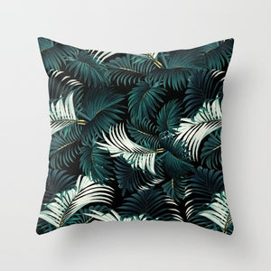 Tropical Leaf Cactus Monstera Cushion Cover 43*43 Polyester Throw Pillows Sofa Home Decor Decoration Decorative Pillowcase 40506