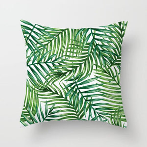Tropical Leaf Cactus Monstera Cushion Cover 43*43 Polyester Throw Pillows Sofa Home Decor Decoration Decorative Pillowcase 40506