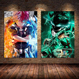 Anime giapponesi My Hero Academia Poster Immagini Fumetti Wall Art Canvas Painting per Camera da letto Soggiorno Decorazione domestica Cuadros