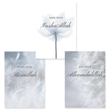 Carica l&#39;immagine nel visualizzatore della Galleria, Islamico Insha Allah fioritura floreale dente di leone blu poster tela pittura arte della parete stampa immagini camera da letto interni decorazioni per la casa