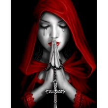 Load image into Gallery viewer, GATYZTORY DIY Painting By Numbers Pearl Earring Girl Paint By Numbers For Adults Milkmaid Picture Frames 40x50cm Wall Decor Art