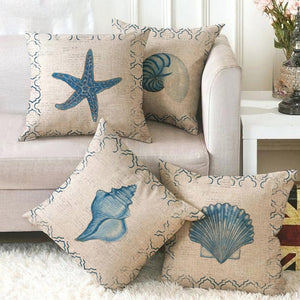 Federa Copricuscino per divano Decorazione Federa per cuscino in lino Cuscino decorativo Divano modello marino Copricuscino per divano