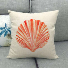 Carica l&#39;immagine nel visualizzatore della Galleria, Federa Copricuscino per divano Decorazione Federa per cuscino in lino Cuscino decorativo Divano modello marino Copricuscino per divano
