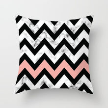 Загрузите изображение в программу просмотра галереи, Краткое мраморное геометрическое украшение для дивана, наволочка, наволочка, полиэстер 45*45, декоративная подушка, домашний декор, наволочка 40507