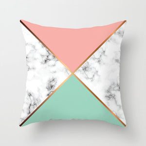 Brief Marble Geometric Sofa Decorative Cushion Cover Pillow Pillowcase Polyester 45*45 Throw Pillow Home Decor Pillowcover 40507