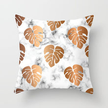 Загрузите изображение в программу просмотра галереи, Краткое мраморное геометрическое украшение для дивана, наволочка, наволочка, полиэстер 45*45, декоративная подушка, домашний декор, наволочка 40507