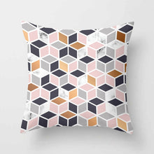 Загрузите изображение в программу просмотра галереи, Краткое мраморное геометрическое украшение для дивана, наволочка, наволочка, полиэстер 45*45, декоративная подушка, домашний декор, наволочка 40507