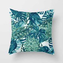 Cargar imagen en el visor de la galería, Funda de cojín Monstera de Cactus de hoja Tropical 43*43 cojines de poliéster sofá decoración del hogar funda de almohada decorativa 40506