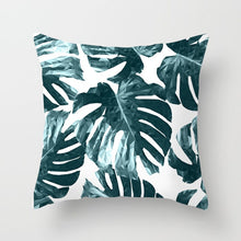 Cargar imagen en el visor de la galería, Funda de cojín Monstera de Cactus de hoja Tropical 43*43 cojines de poliéster sofá decoración del hogar funda de almohada decorativa 40506