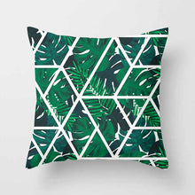 Cargar imagen en el visor de la galería, Funda de cojín Monstera de Cactus de hoja Tropical 43*43 cojines de poliéster sofá decoración del hogar funda de almohada decorativa 40506