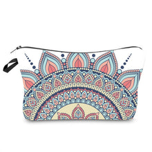 Cargar imagen en el visor de la galería, FUDEAM, bolsa de almacenamiento de viaje portátil con patrón de Mandala de poliéster para mujer, artículos de tocador, bolsa de cosméticos, bolsa de maquillaje impermeable para mujer