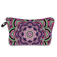 Cargar imagen en el visor de la galería, FUDEAM, bolsa de almacenamiento de viaje portátil con patrón de Mandala de poliéster para mujer, artículos de tocador, bolsa de cosméticos, bolsa de maquillaje impermeable para mujer