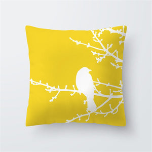 XUNYU géométrie jaune oreillers décoratifs housse de coussin 45x45 taie d'oreiller décor à la maison canapé salon taies d'oreiller YL080