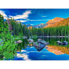 Load image into Gallery viewer, Painting By Numbers On Canvas With Frame Diy Kit For Adults Scenery Drawing Acrylic Paint Oil Picture Of Coloring By Numbers Art