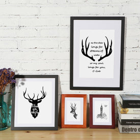 Wooden Frame for Canvas Painting A5 A4 A3 Wooden Picture Frame Black White Pink Coffee Photo Frame with Mats for Wall Mounting