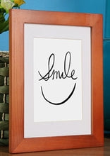 Load image into Gallery viewer, Wooden Frame for Canvas Painting A5 A4 A3 Wooden Picture Frame Black White Pink Coffee Photo Frame with Mats for Wall Mounting