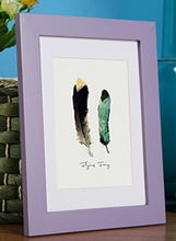 Load image into Gallery viewer, Wooden Frame for Canvas Painting A5 A4 A3 Wooden Picture Frame Black White Pink Coffee Photo Frame with Mats for Wall Mounting