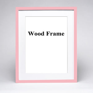 Wooden Frame for Canvas Painting A5 A4 A3 Wooden Picture Frame Black White Pink Coffee Photo Frame with Mats for Wall Mounting