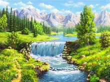 Cargar imagen en el visor de la galería, 5D Diy diamante pintura paisaje punto de cruz Kit taladro completo bordado paisaje invierno mosaico arte imagen de decoración de diamantes de imitación