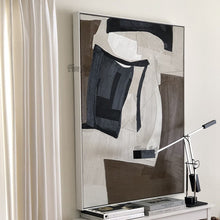 Cargar imagen en el visor de la galería, Cuadros abstractos hechos a mano junto al mar pinturas al óleo sobre lienzo cuadro de pared moderno para sala de estar decoración del hogar sin marco