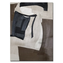 Cargar imagen en el visor de la galería, Cuadros abstractos hechos a mano junto al mar pinturas al óleo sobre lienzo cuadro de pared moderno para sala de estar decoración del hogar sin marco