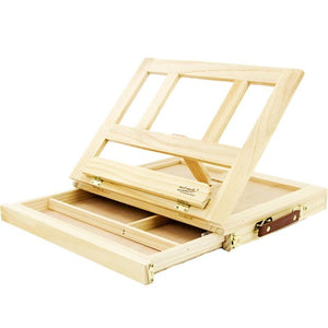 Wooden Table Easels for Painting Artist Kids Drawer Box Portable Desktop Laptop Accessories Suitcase Paint Hardware Art Supplies