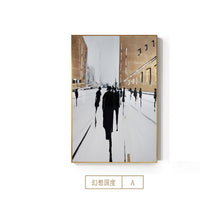 Carica l&#39;immagine nel visualizzatore della Galleria, Moderna astratta britannica strada tela pittura nordico bronzo poster stampa wall art immagine della parete per soggiorno decorazione della casa