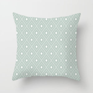 Offre spéciale bleu clair nordique coussin couvre moderne géométrique décoratif oreillers couverture canapé-lit canapé jeter oreillers Case décor à la maison