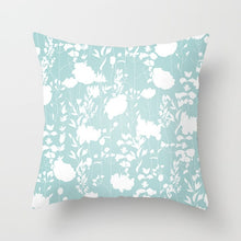 Cargar imagen en el visor de la galería, Gran oferta de fundas de cojines nórdicos de color azul claro, funda decorativa geométrica moderna para cojines, funda para sofá cama, funda para cojines, decoración del hogar