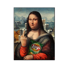 Carica l&#39;immagine nel visualizzatore della Galleria, Arte divertente nordica Mona Lisa (Mona Lisa) poster su tela soggiorno bar o pittura decorativa murale dell&#39;hotel