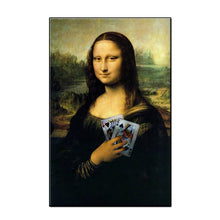 Carica l&#39;immagine nel visualizzatore della Galleria, Arte divertente nordica Mona Lisa (Mona Lisa) poster su tela soggiorno bar o pittura decorativa murale dell&#39;hotel