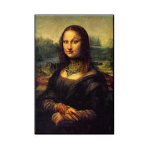 Carica l&#39;immagine nel visualizzatore della Galleria, Arte divertente nordica Mona Lisa (Mona Lisa) poster su tela soggiorno bar o pittura decorativa murale dell&#39;hotel