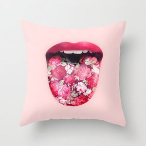 New Nordic Pink Girls Geometric Kissenbezug Hot Creative Pink Patterns Kissenbezug Modern Sofa Couch Dekorative Dekokissen