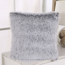 Carica l&#39;immagine nel visualizzatore della Galleria, Morbida pelliccia di peluche Shaggy Fluffy Fodera per cuscino Federa Decorazioni per la casa Fodere per cuscini Divano del soggiorno Fodere per cuscini decorativi 43x43
