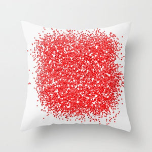 Neue kreative nordische Geometrie rote Kissenhülle heiße moderne dekorative Kissenhülle Sofa Couch Sitz Polyester 45 x 45 cm Dekokissen