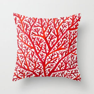 Nuova creativa geometria nordica federa rossa federa per cuscini decorativi moderni caldi divano divano sedile poliestere 45x45 cm cuscini di tiro