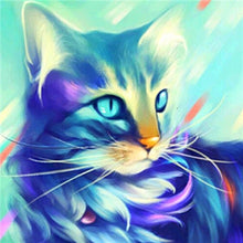 Load image into Gallery viewer, Diy Pictures By Numbers Kits For Adults Handpainted Color Cat With Butterfly Oil Painting By Number