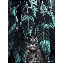 Load image into Gallery viewer, Diy Pictures By Numbers Kits For Adults Handpainted Color Cat With Butterfly Oil Painting By Number