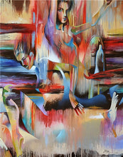 Load image into Gallery viewer, Home Decor Nordic Canvas Painting Modern Sex Lady Picture Wall Art Poster Girl Bedroom Abstract Minimalist Art Oil Painting