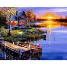 Load image into Gallery viewer, Painting By Numbers On Canvas With Frame Diy Kit For Adults Scenery Drawing Acrylic Paint Oil Picture Of Coloring By Numbers Art