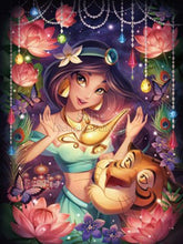 Cargar imagen en el visor de la galería, Diamante pintura Disney princesa personajes 5D DIY arte dibujos animados retrato mosaico Hobby completo cuadrado redondo taladro hogar Mural Decoración