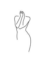 Carica l&#39;immagine nel visualizzatore della Galleria, Immagine di arte astratta moderna Decorazioni per la casa Pittura su tela nordica Arte della parete Figura Disegno a tratteggio Poster e stampe per soggiorno