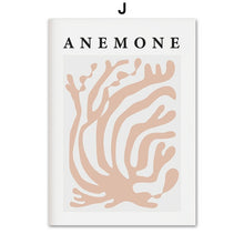 Carica l&#39;immagine nel visualizzatore della Galleria, Matisse Abstract Girl Line Face Leaf Tree Wall Art Canvas Painting Nordic Poster e stampe Immagini a parete per la decorazione del soggiorno