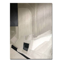 Cargar imagen en el visor de la galería, Cuadros abstractos hechos a mano junto al mar pinturas al óleo sobre lienzo cuadro de pared moderno para sala de estar decoración del hogar sin marco