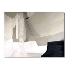 Cargar imagen en el visor de la galería, Cuadros abstractos hechos a mano junto al mar pinturas al óleo sobre lienzo cuadro de pared moderno para sala de estar decoración del hogar sin marco