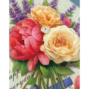 GATYZTORY 40x50cm cadre peinture par numéros pour adultes couleur fleur huile photo peint à la main bricolage sur toile maison mur Art