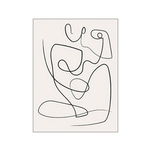 Abstract Line Figure Canvas Painting Modern Minimalist Minimalist Picture Wall Art Home Decor Poster and Print for Living Room