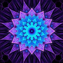 Cargar imagen en el visor de la galería, Bordado de diamantes &quot;Paisaje de Mandala&quot; Patrón DIY 5D Pintura de diamantes Costura Punto de cruz Pintura de taladro completo